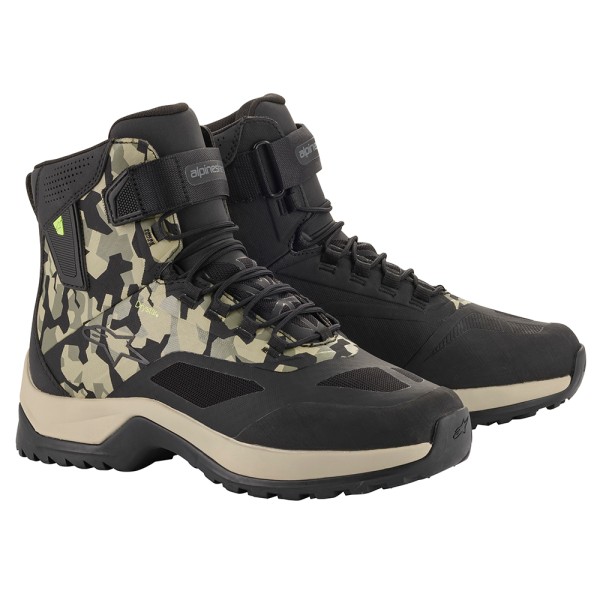 Alpinestars Alpinestars cr-6 drystar riding shoe military green & camo sand
